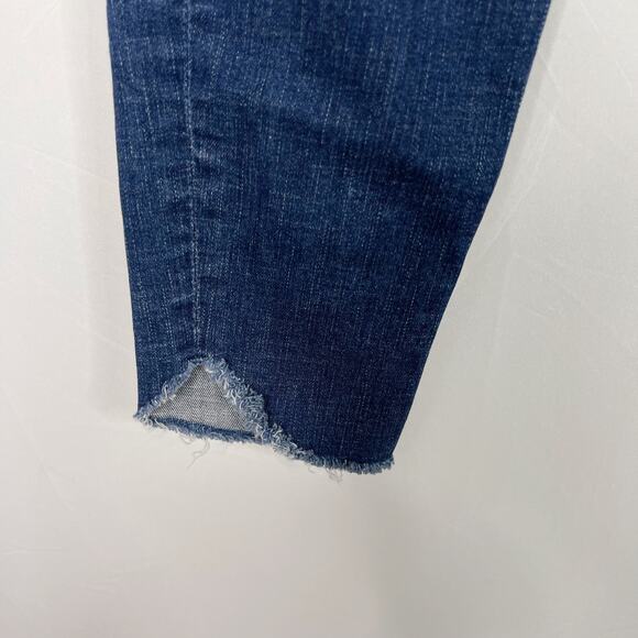 Frame Denim Size 26 Le Skinny De Jeanne Tulip Hem in York Wash Cotton Stretch - Picture 5 of 12